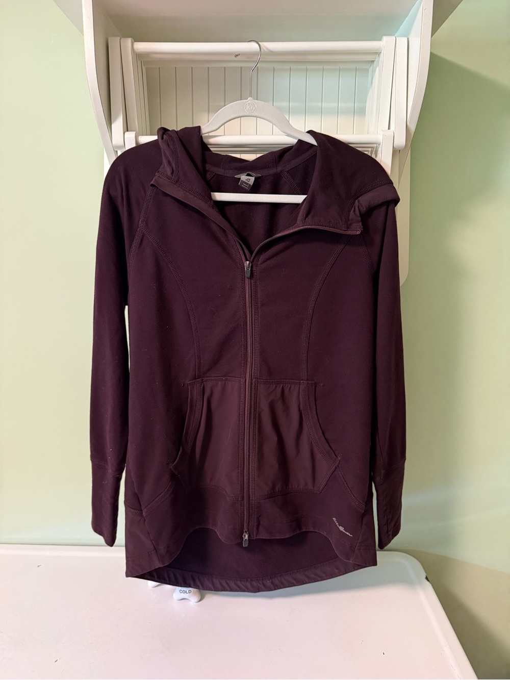 Eddie Bauer Women's Hooded Zip Jacket in Deep Plum Size L